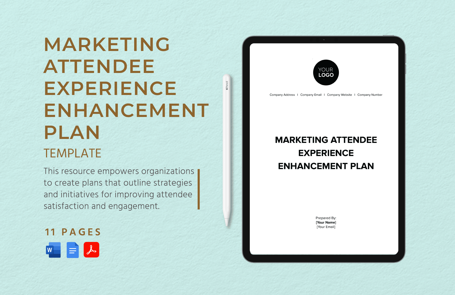 Marketing Attendee Experience Enhancement Plan Template