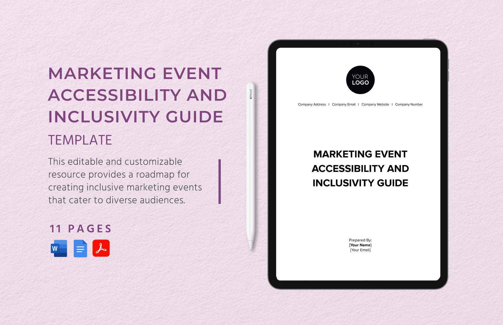 Marketing Event Accessibility and Inclusivity Guide Template