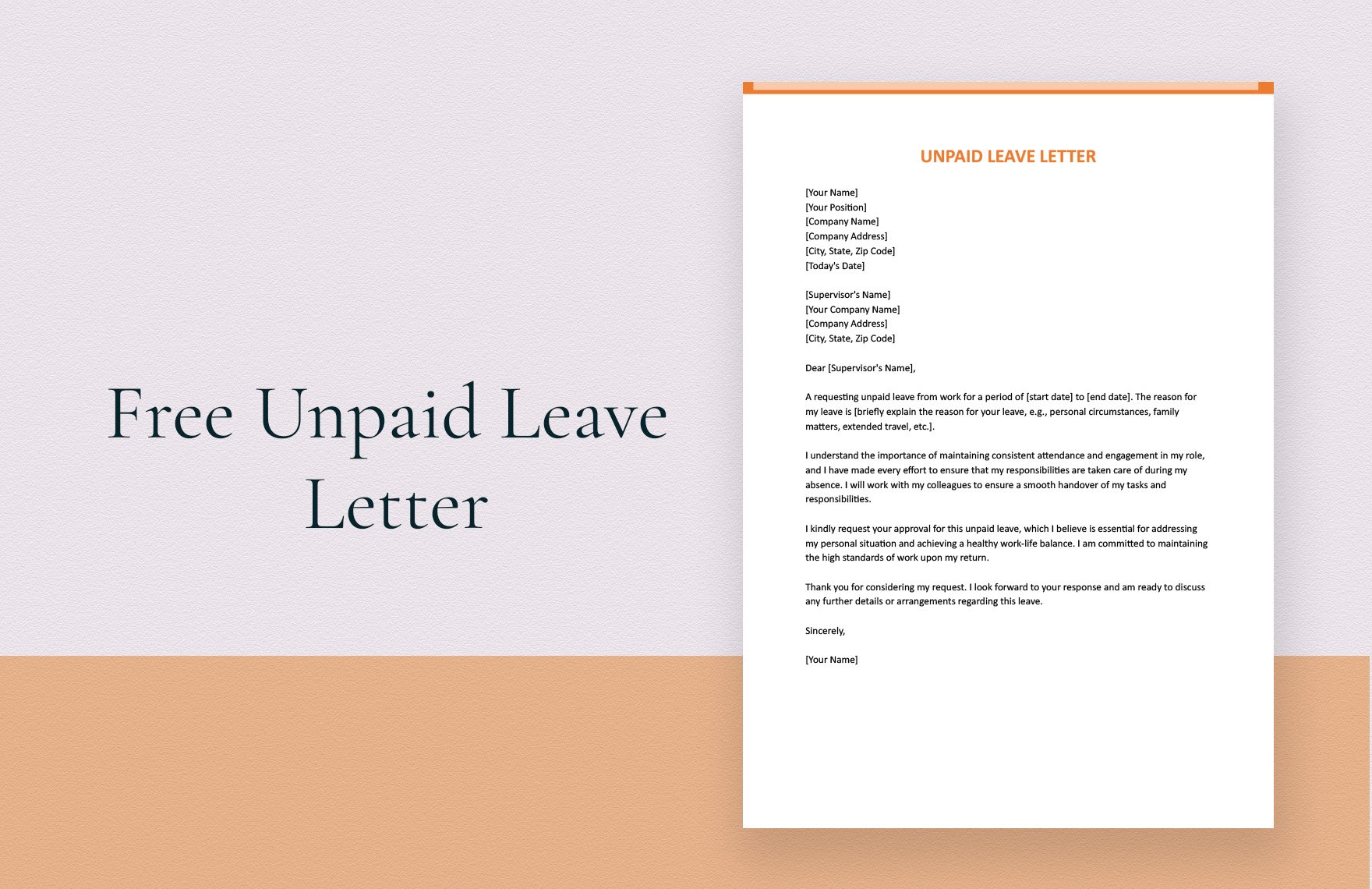Unpaid Leave Letter