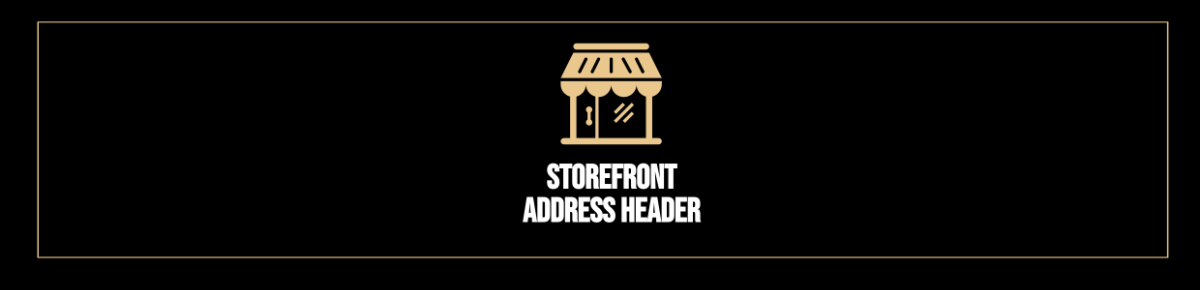 Storefront Address Header