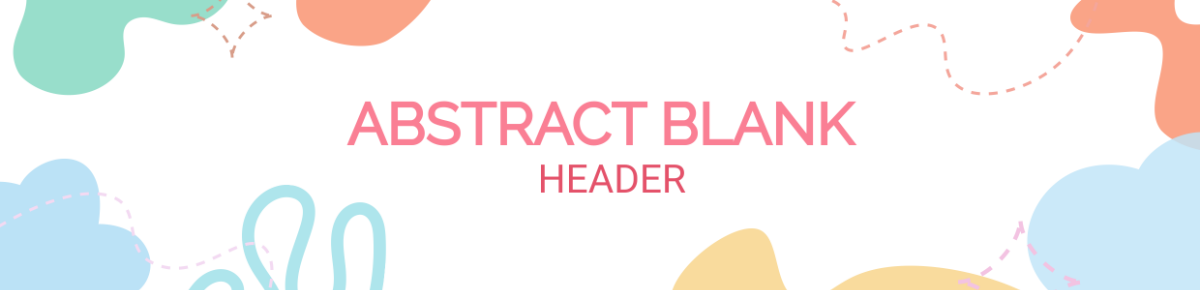Abstract Blank Header Template