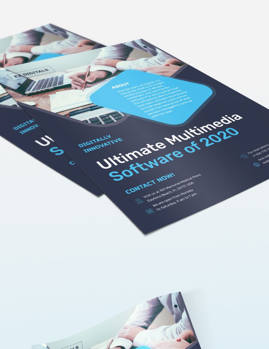Software Company Flyer Template