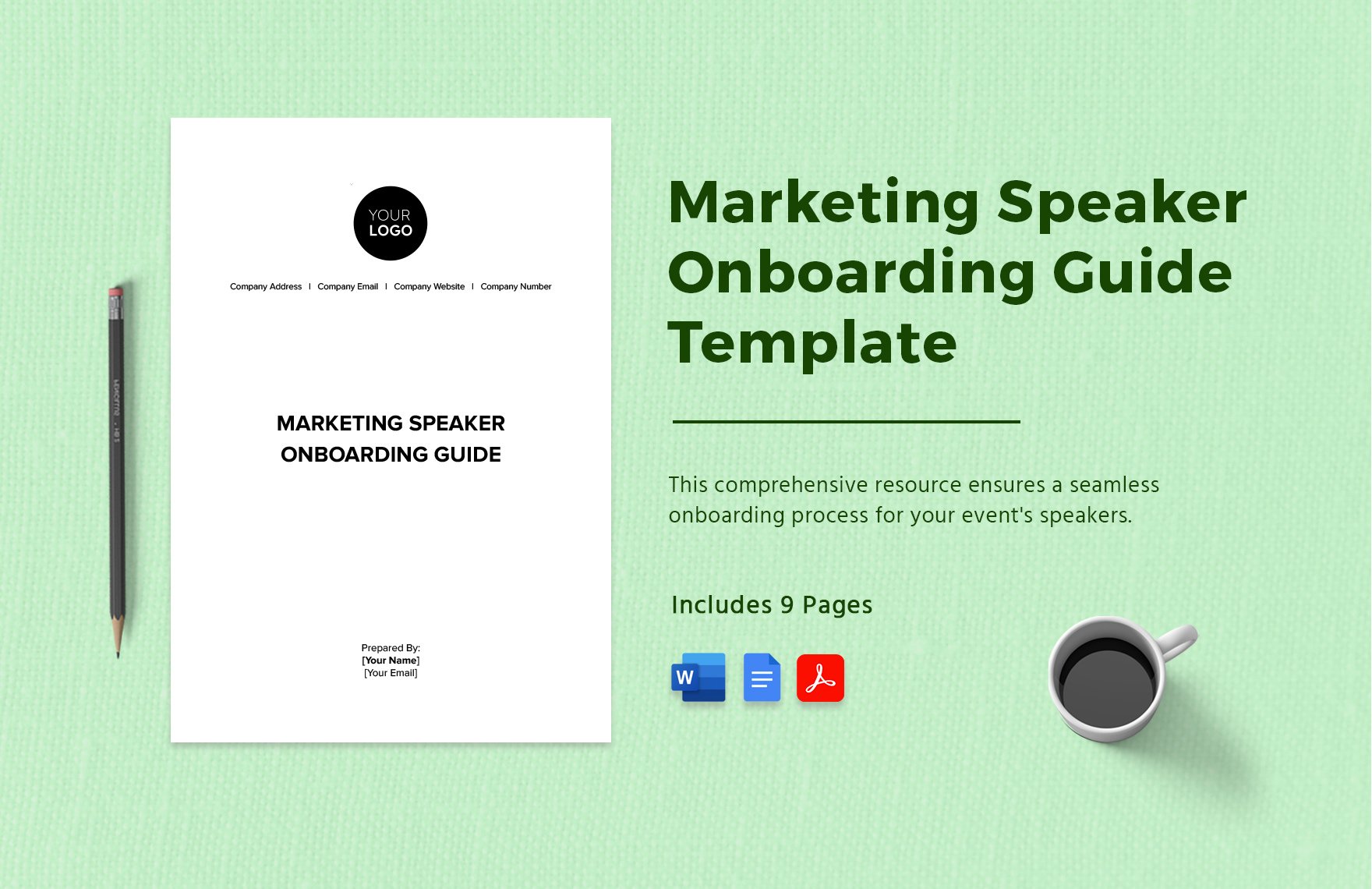 Marketing Speaker Onboarding Guide Template in Word, Google Docs, PDF