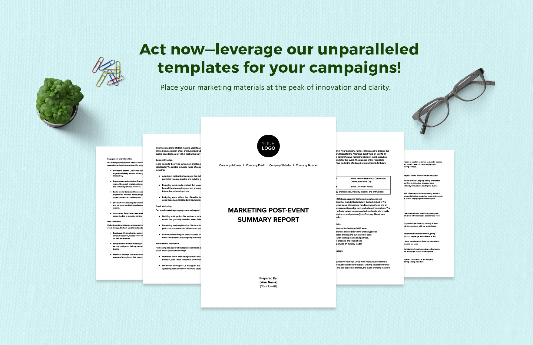 Marketing Post Event Summary Report Template In Word PDF Google Docs 