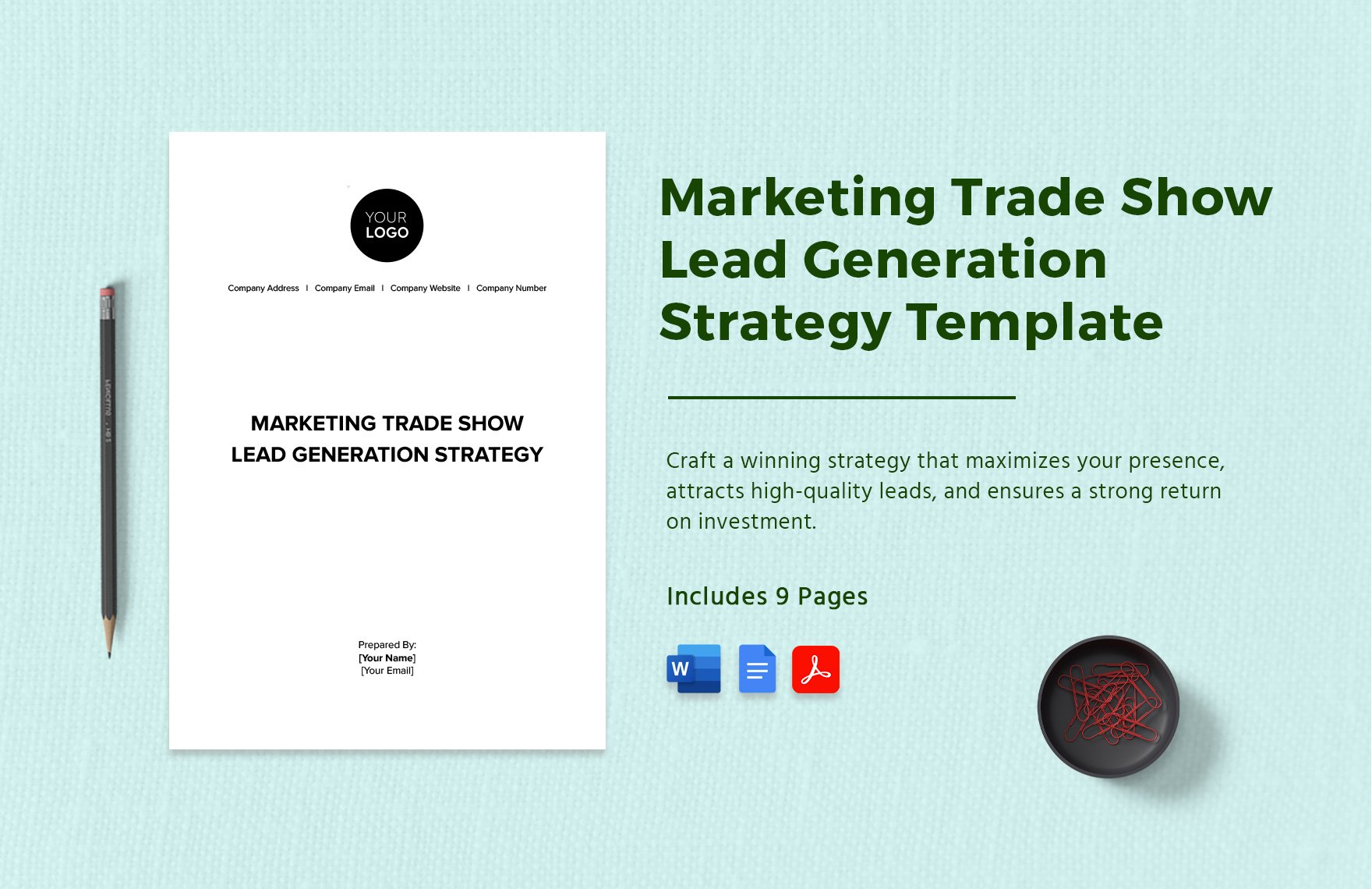 Marketing Trade Show Lead Generation Strategy Template in Word, Google Docs, PDF