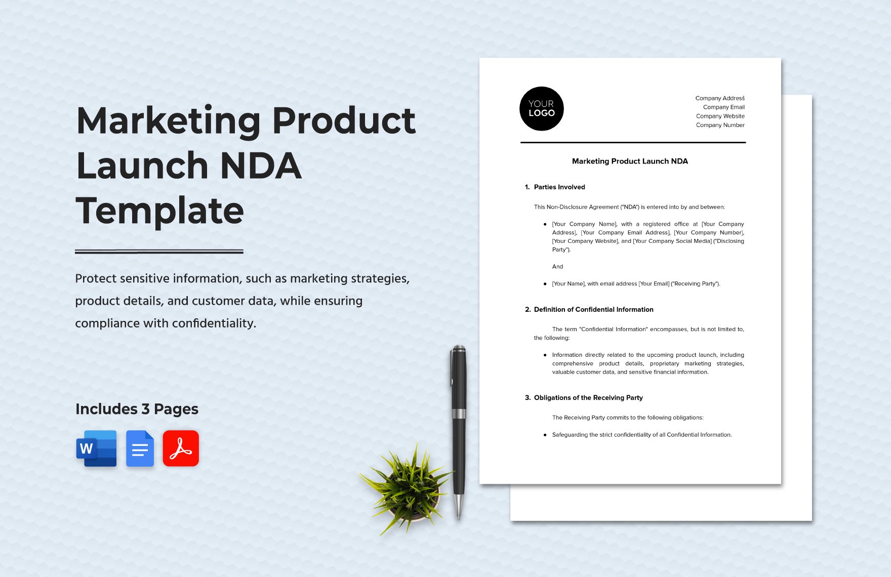 Marketing Product Launch NDA Template