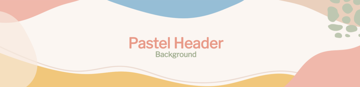 Pastel Header Background Template