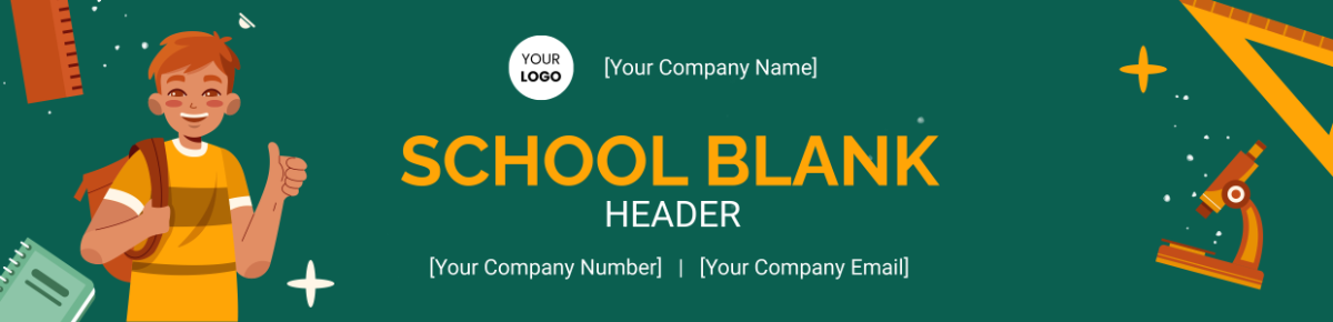 School Blank Header