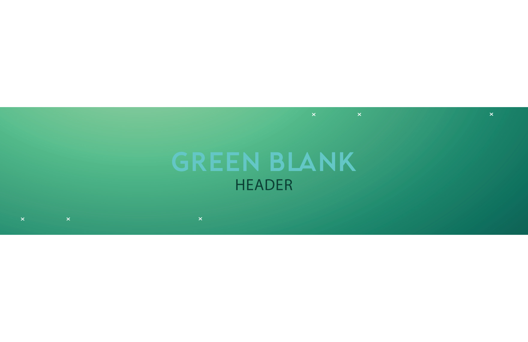 Green Blank Header