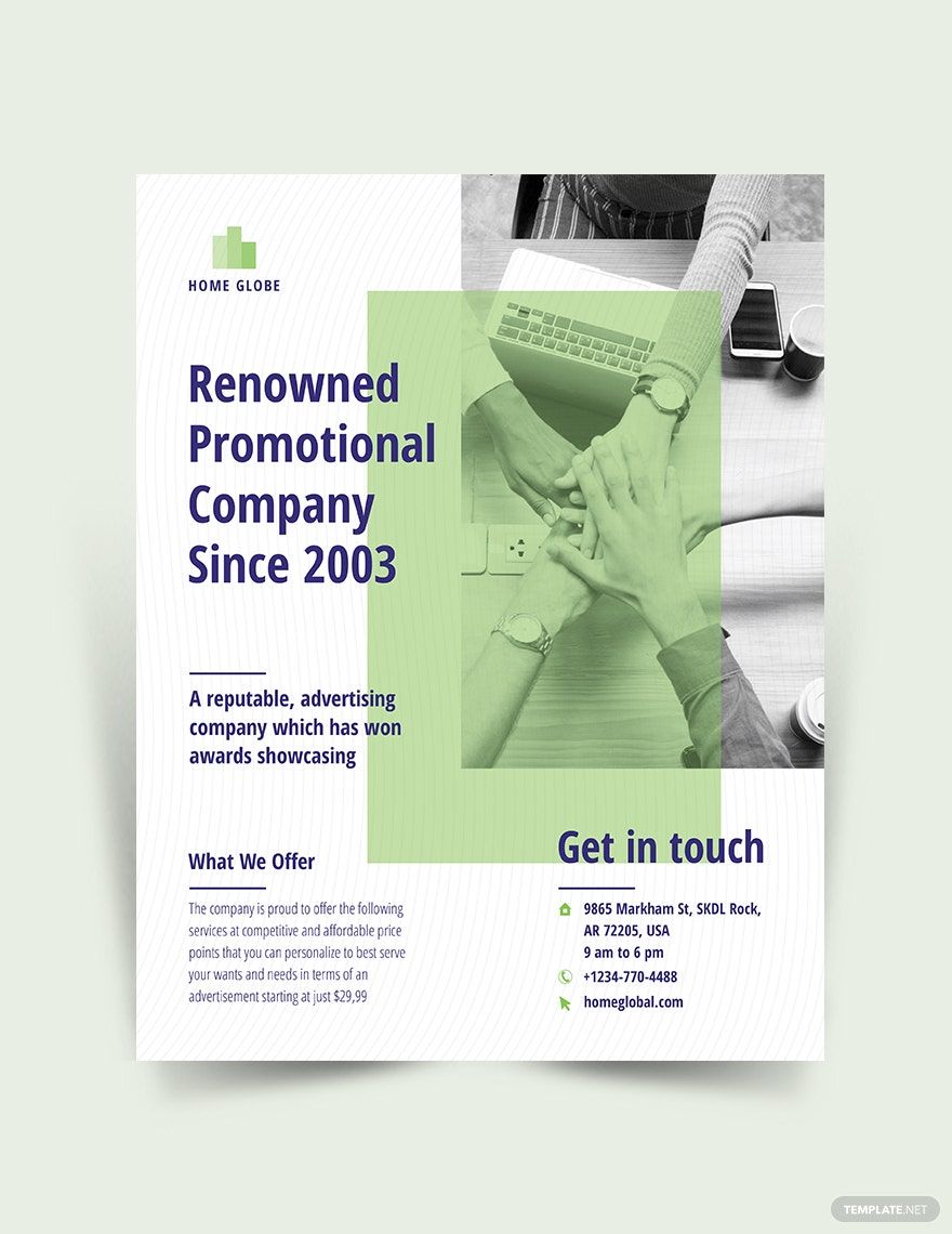 Company Promotional Flyer Template