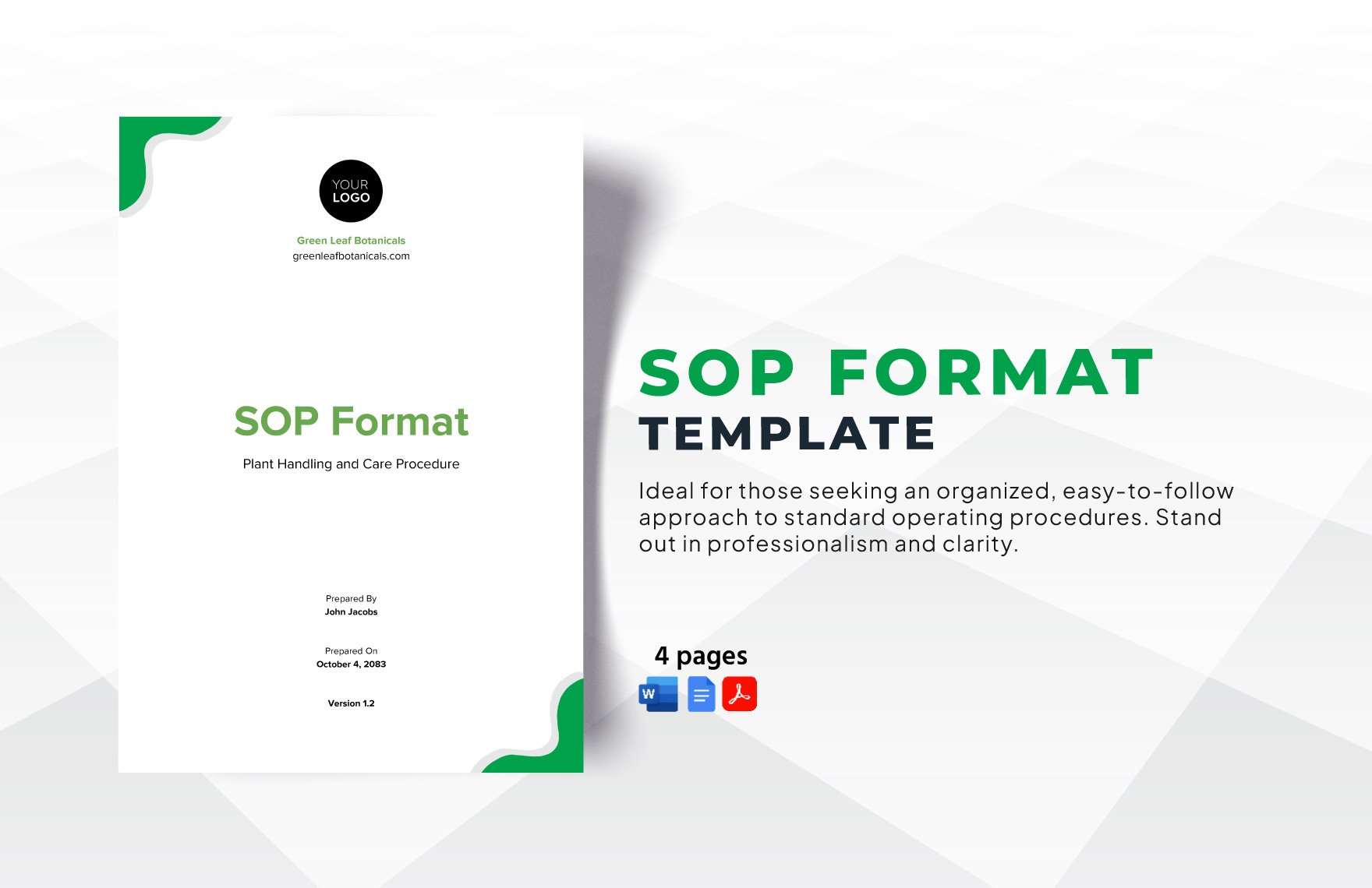 SOP Format Template