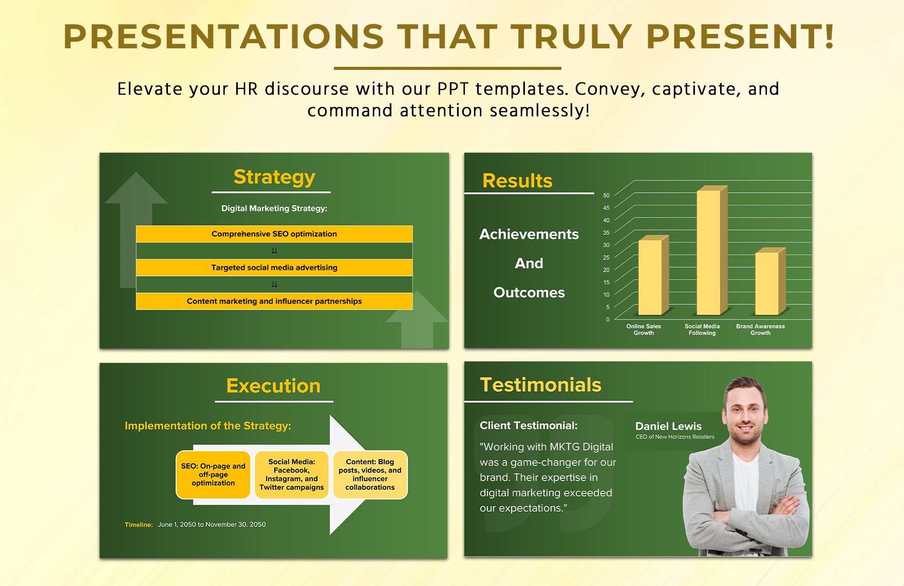 Digital Marketing Agency Case Study Presentation Template