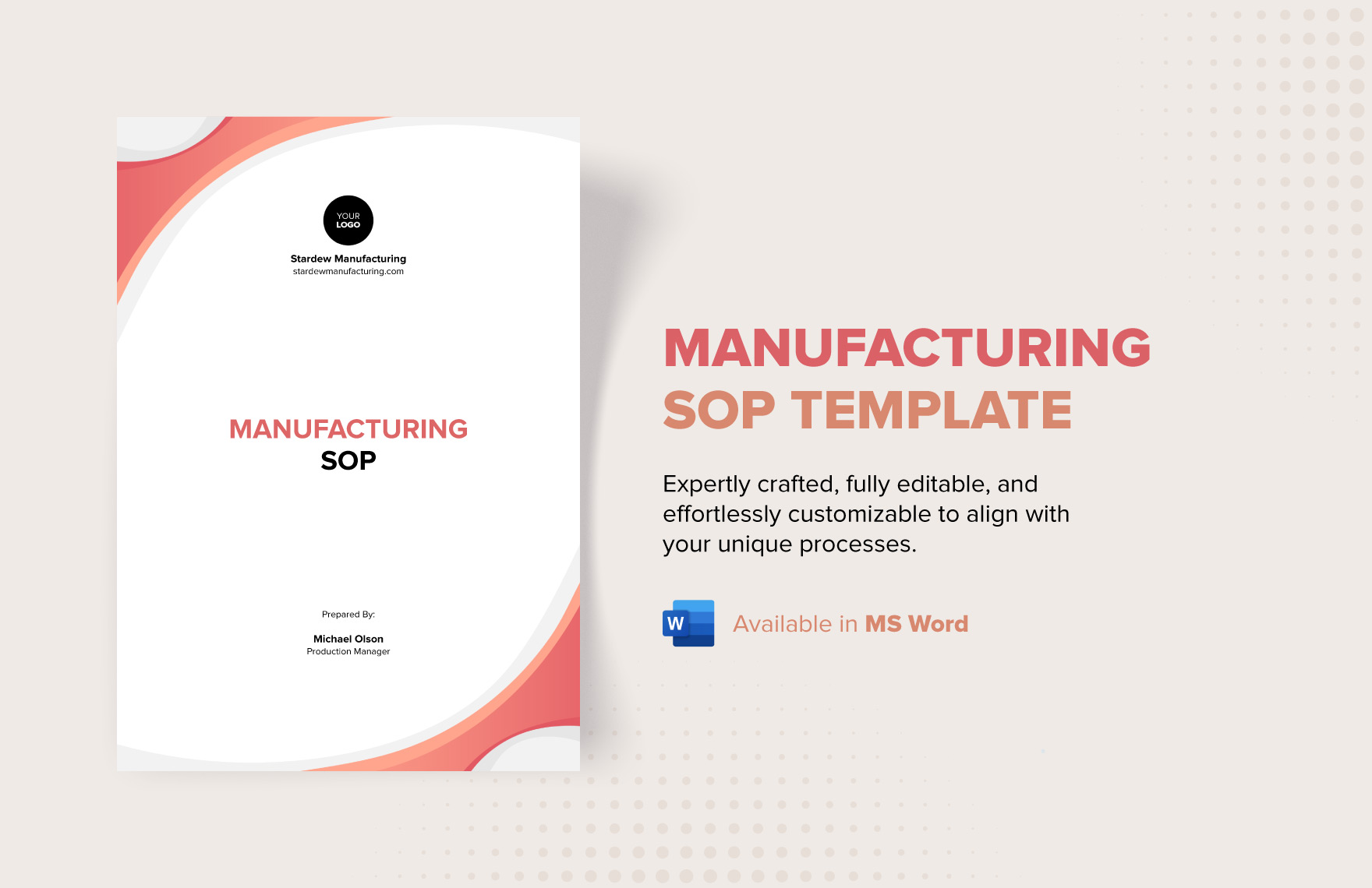 Manufacturing SOP Template in Word - Download | Template.net