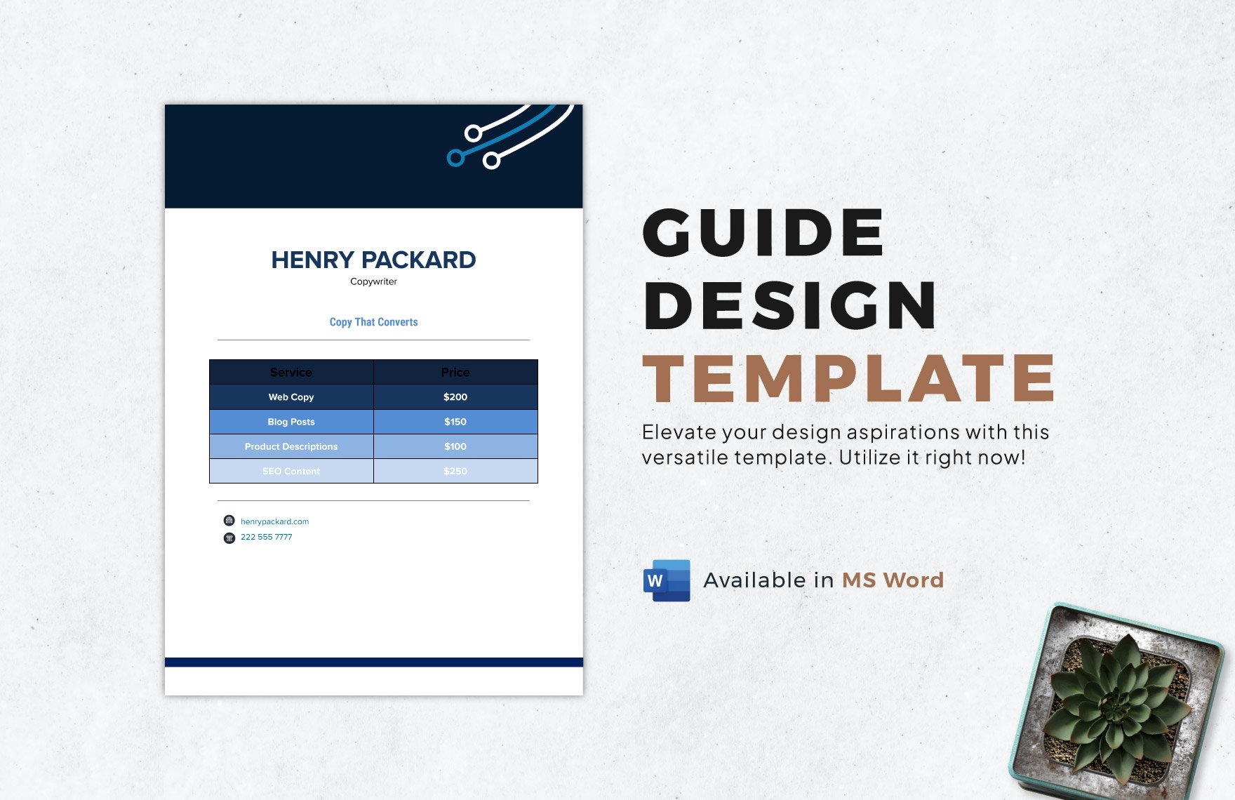 Guide Design Template in Word