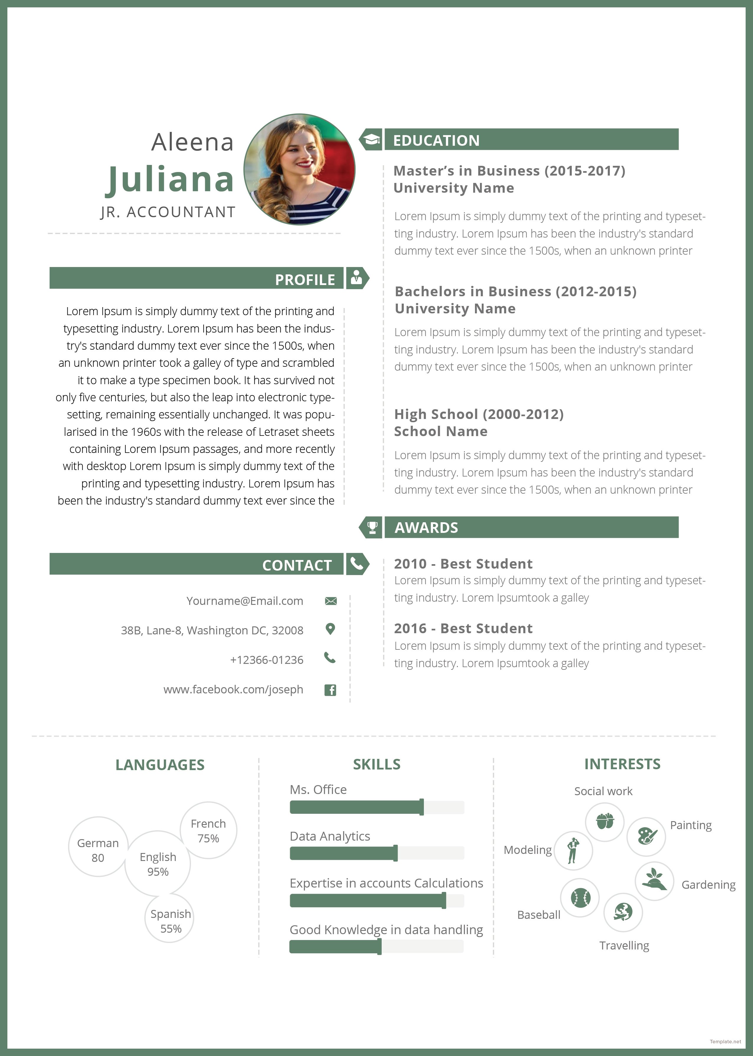 free-junior-accountant-resume-template-in-adobe-photoshop-indesign