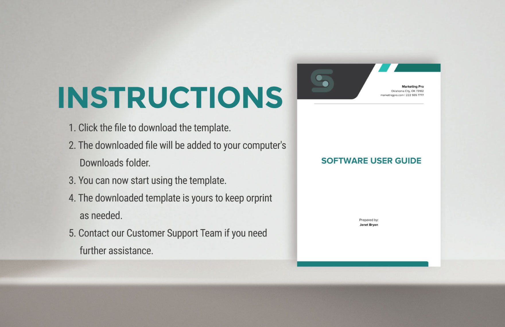 Software User Guide Template