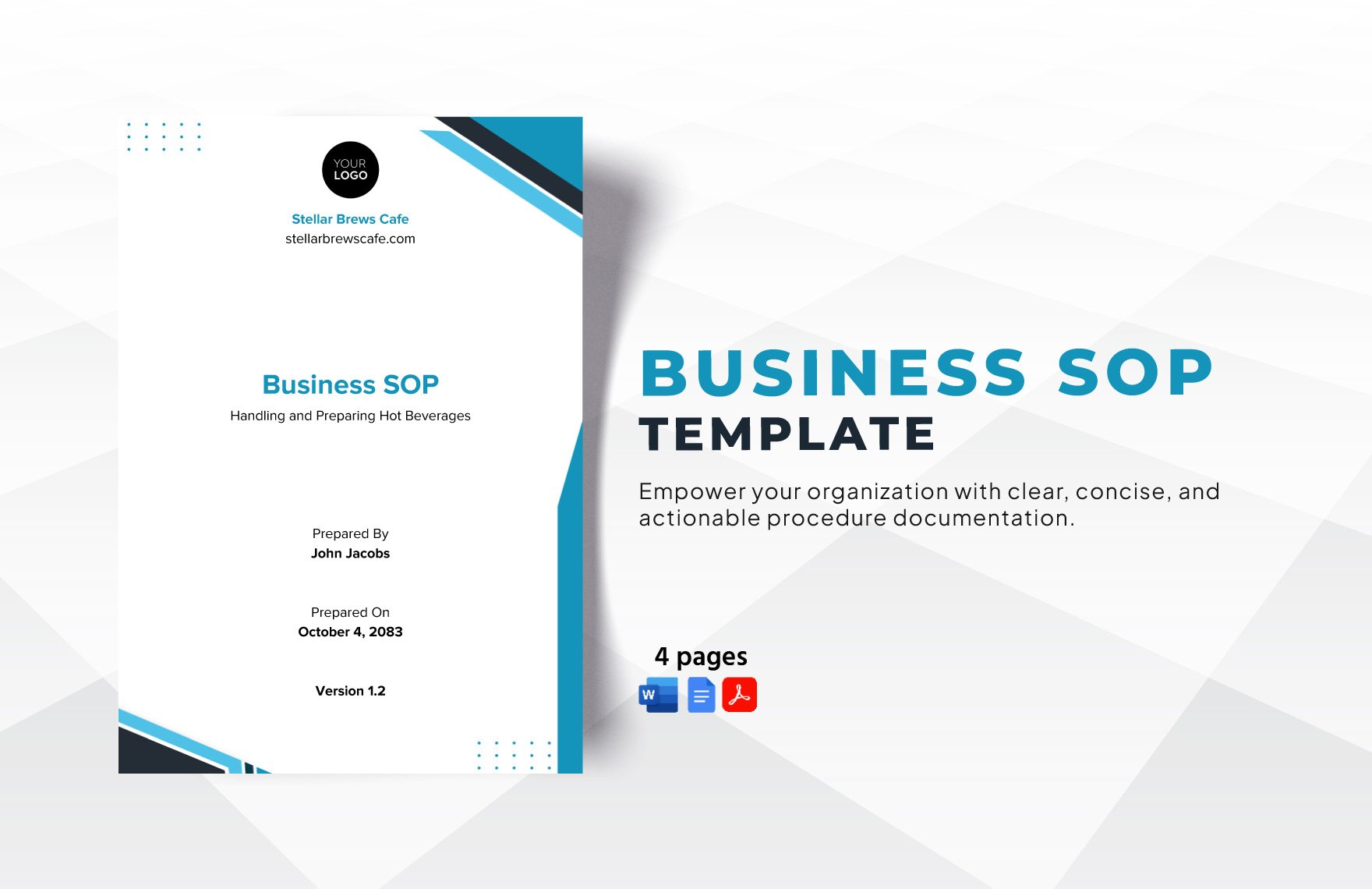 Free Business SOP Template in Word, PDF