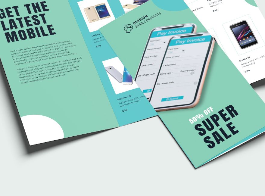 Mobile Product Sale Brochure Template