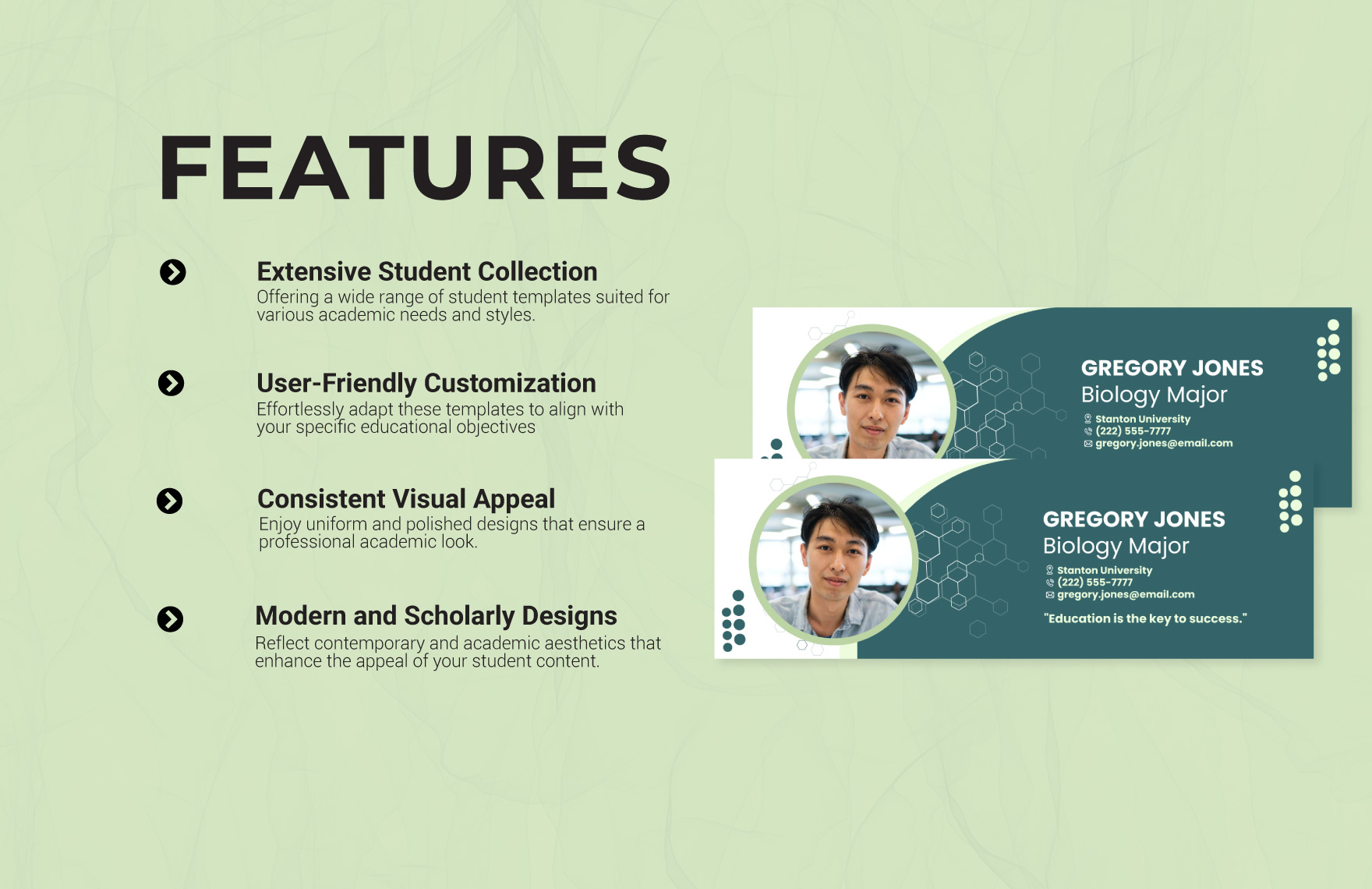 Student Email Signature Template