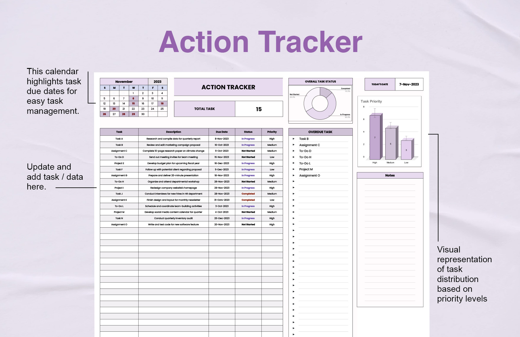 Action Tracker Template In Excel Google Sheets Download Template