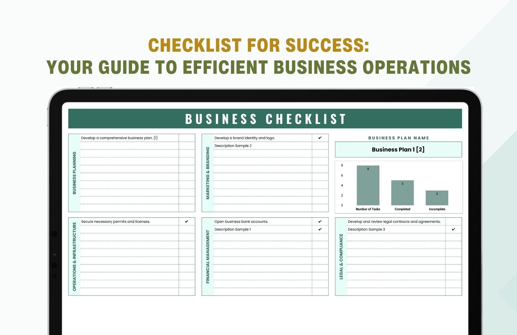 Business Checklist Template
