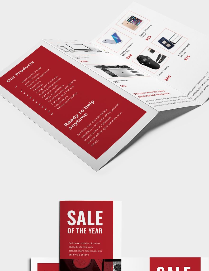 Electronic Sales Brochure Template