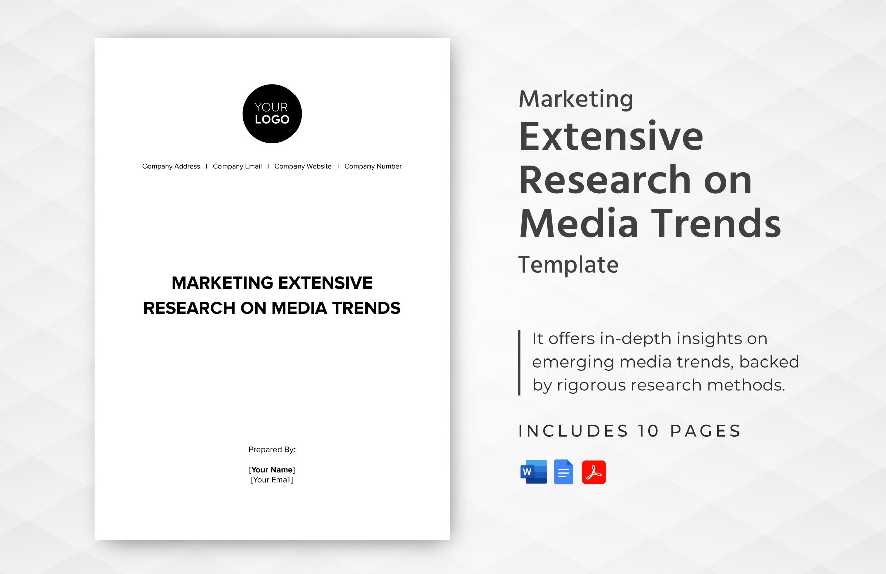 Marketing Extensive Research on Media Trends Template
