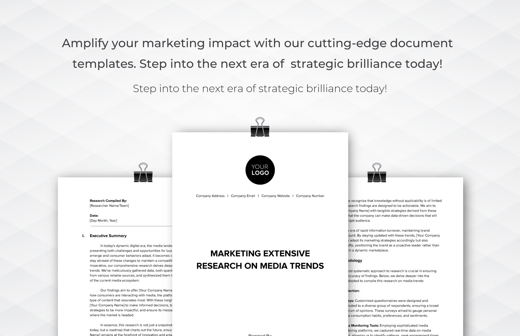 Marketing Extensive Research on Media Trends Template