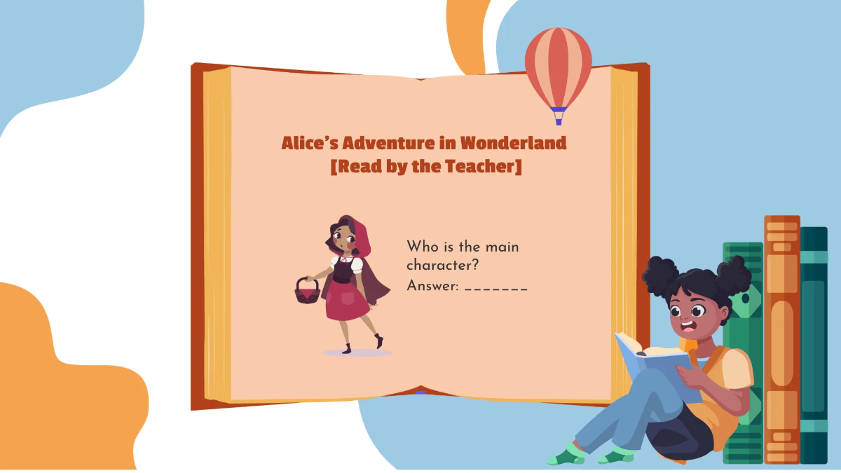 Free Asking and Answering Simple Questions About A Story Template to Edit Online