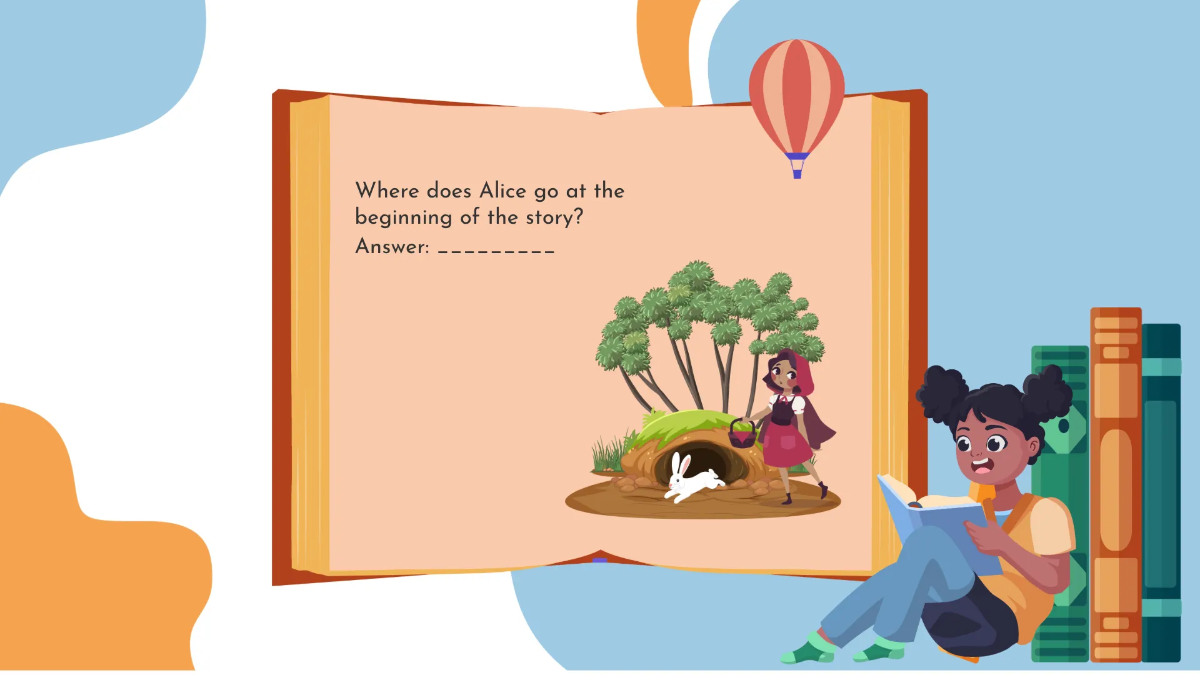 Free Asking and Answering Simple Questions About A Story Template to Edit Online