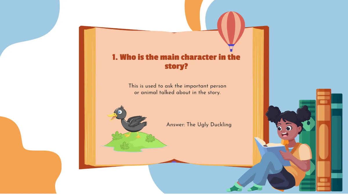 Free Asking and Answering Simple Questions About A Story Template to Edit Online