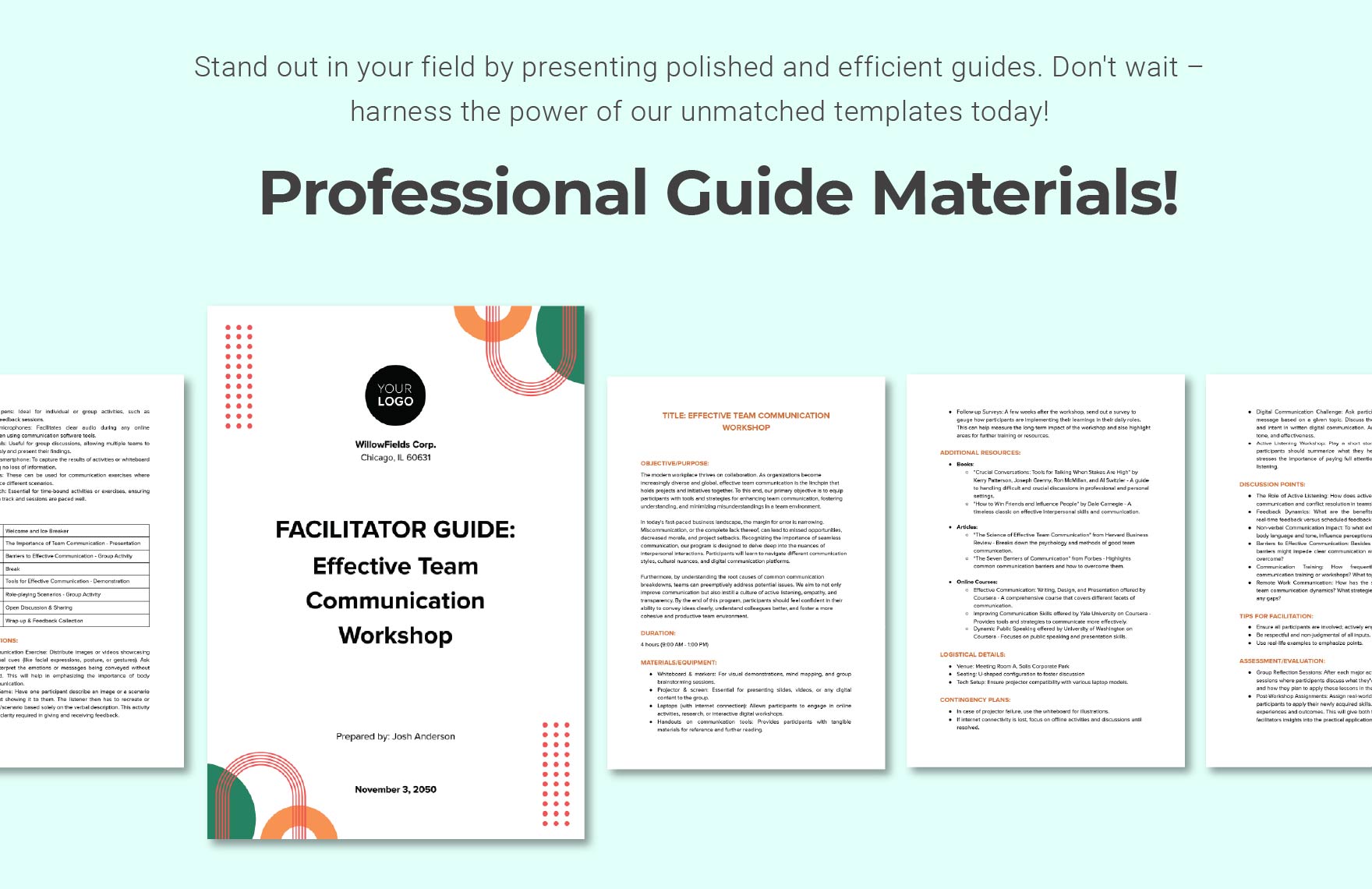 Facilitator Guide Template In Word PDF Download Template