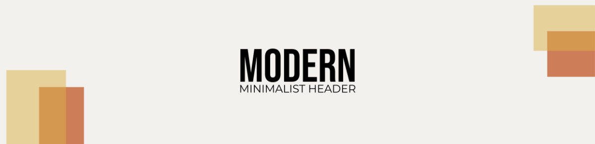 Modern Minimalist Header