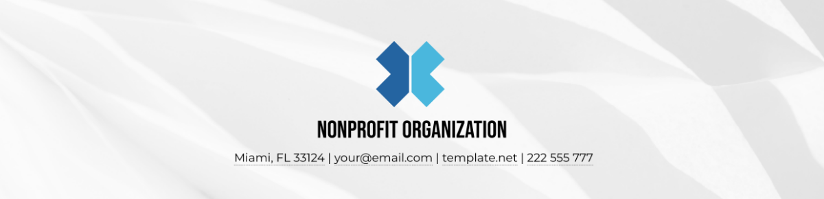 Free Nonprofit Organization Header Format Template