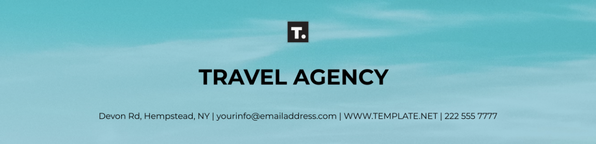Travel Agency Header Format
