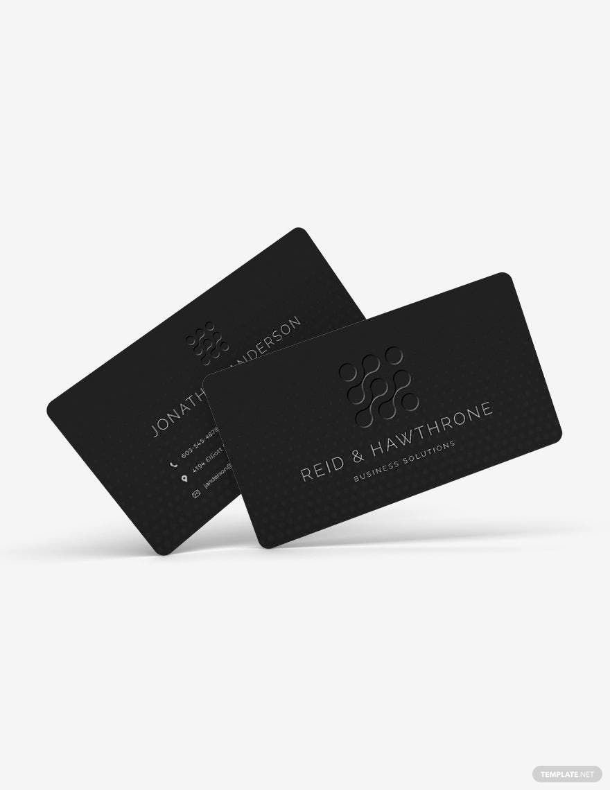 Embossed Business Card Template in Word, Google Docs, Illustrator, PSD, Apple Pages, Publisher