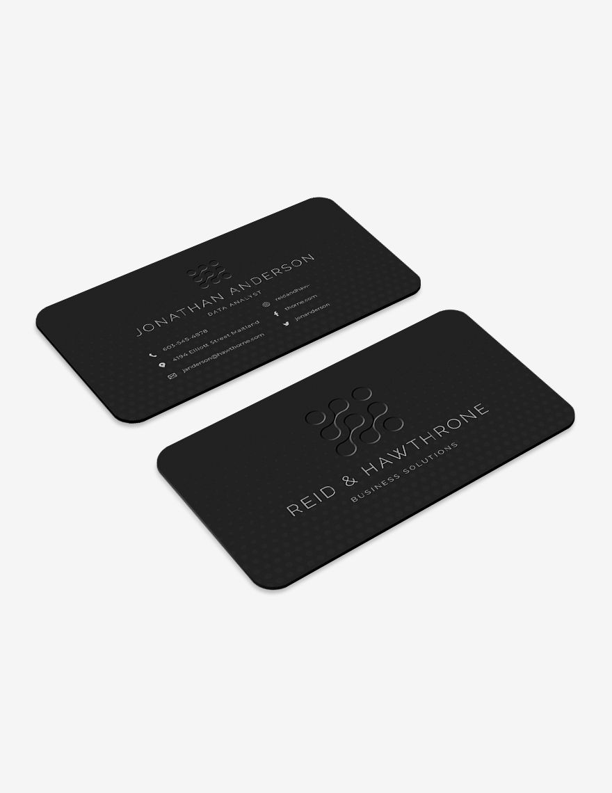 Embossed Business Card Template