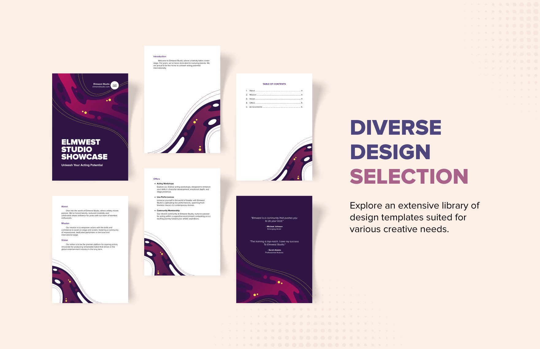 Booklet Design Template