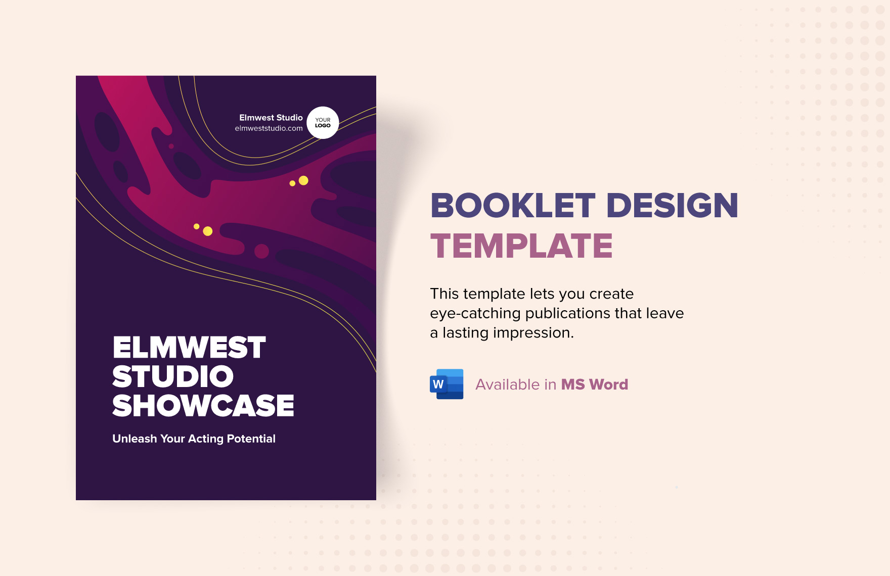 Booklet Design Template In Word InDesign Download Template