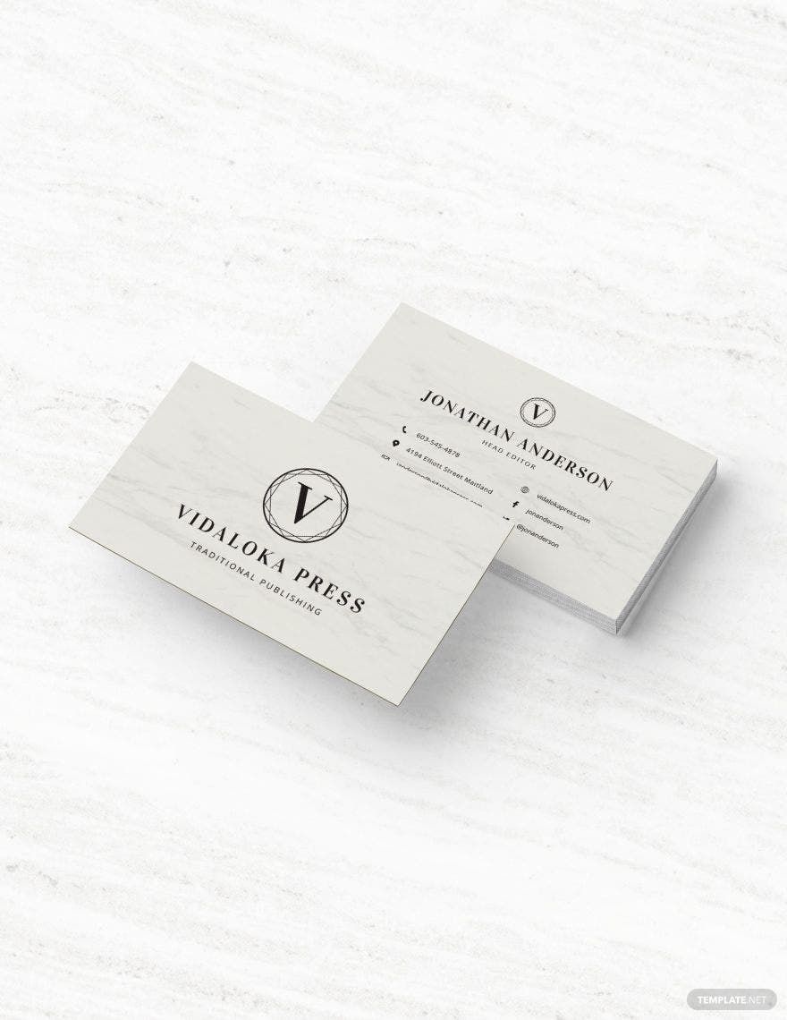 Engraved Business Card Template