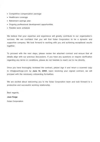 Free Contract Approval Letter  Template to Edit Online