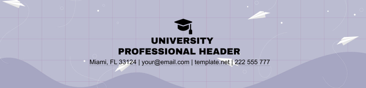 Free University Professional Header Template