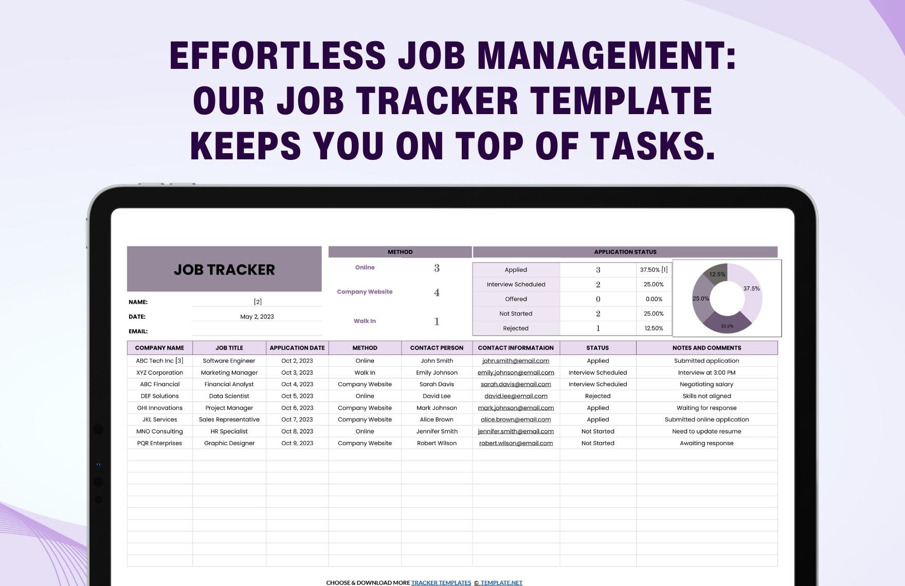 Job Tracker Template