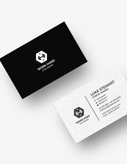 Personal Trainer Business Card Template Word Doc Psd Apple Mac Pages Publisher Illustrator