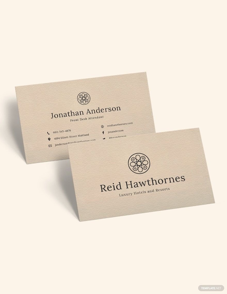 Recycled Business Card Template