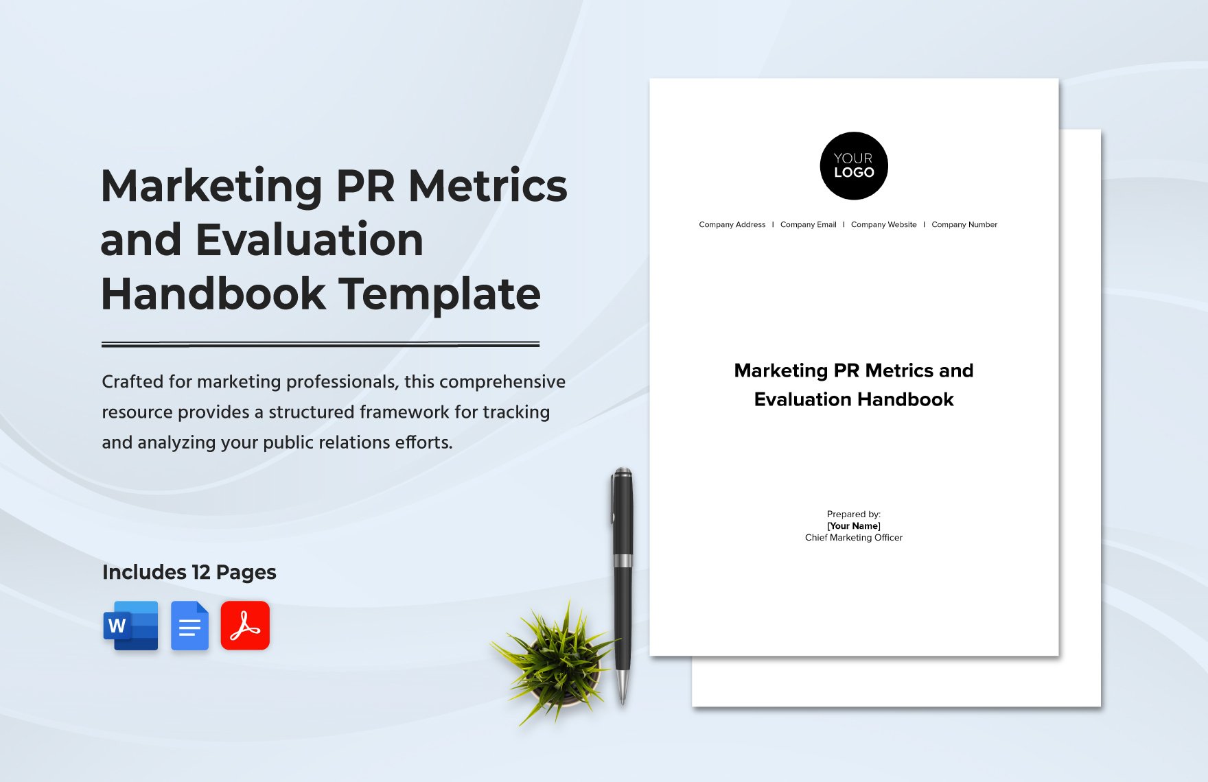 Marketing PR Metrics and Evaluation Handbook Template