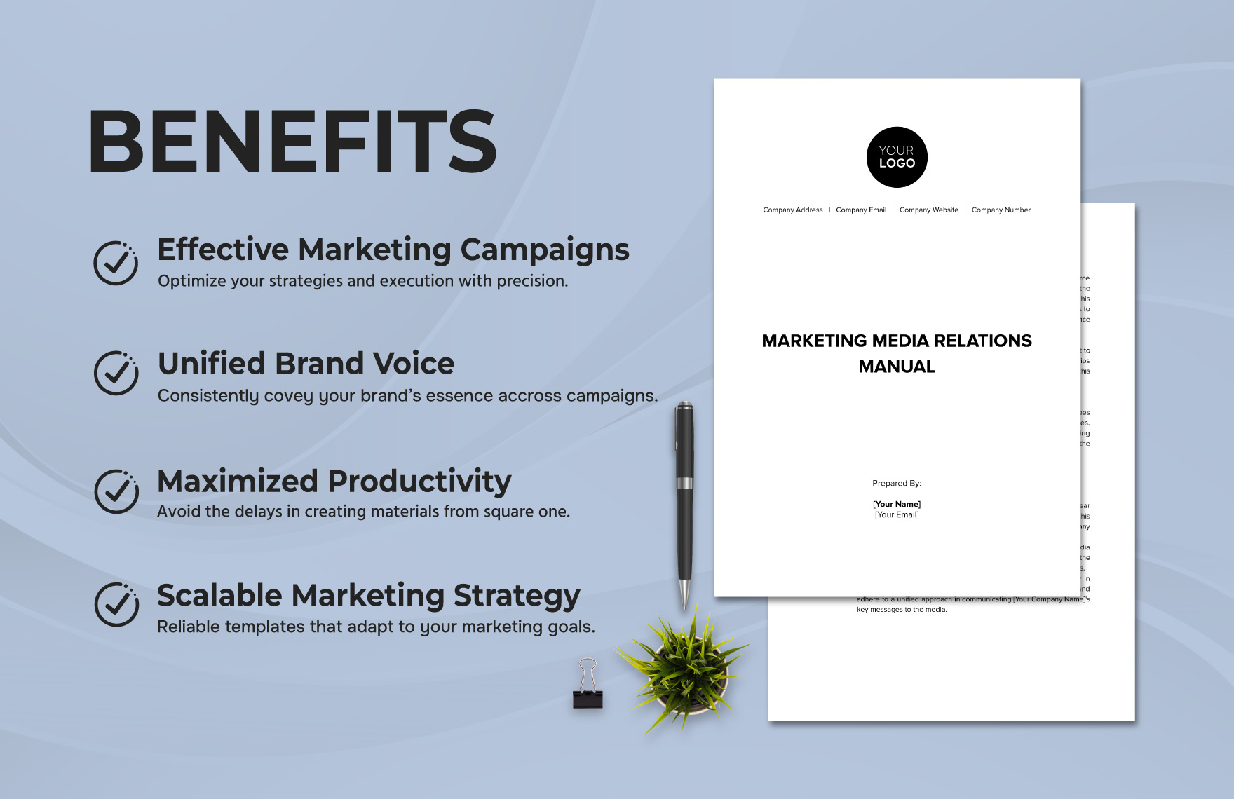 Marketing Media Relations Manual Template