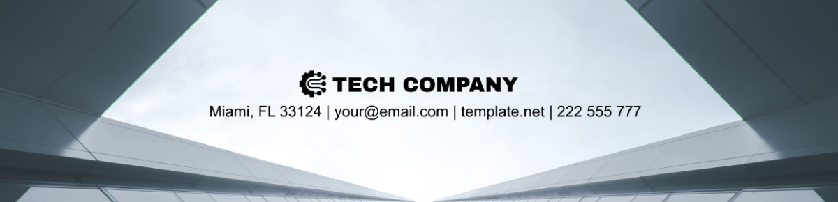 Free Tech Company Professional Header - Edit Online & Download ...