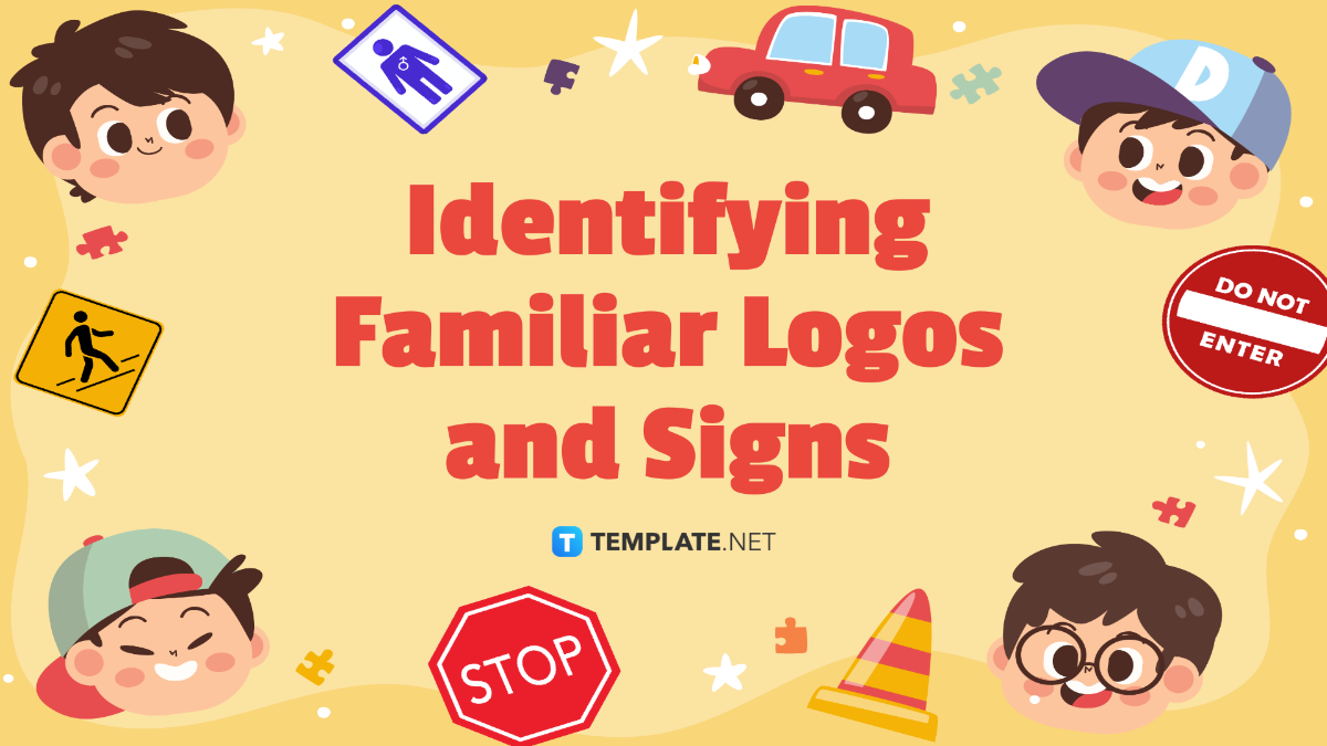 Identifying Familiar Logos and Signs Template