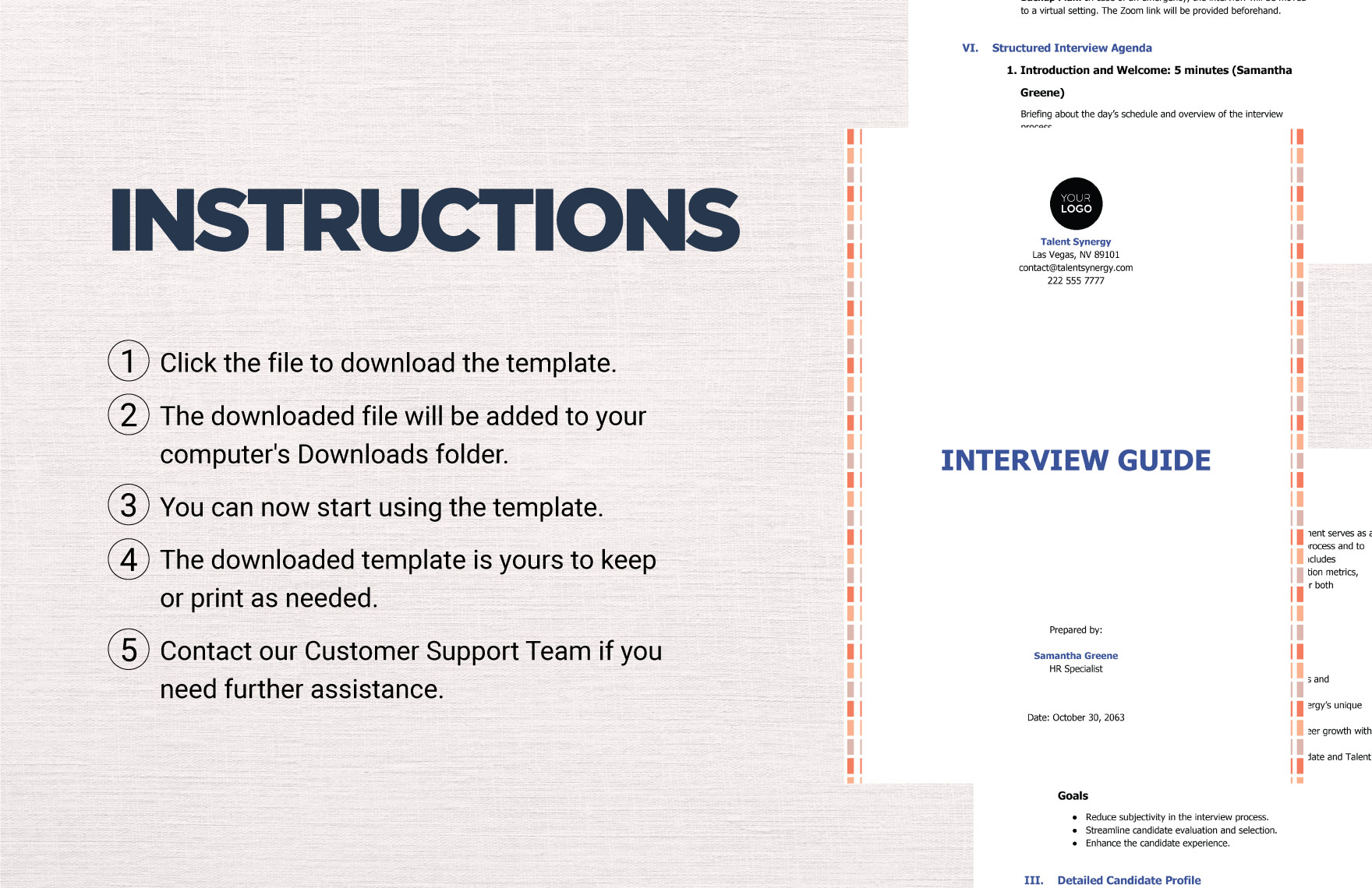Interview Guide Template